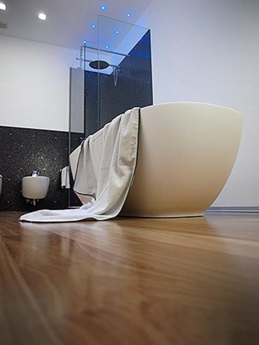 Vasca per bagno in Corian.